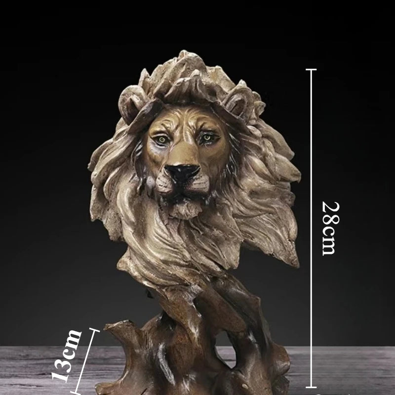 Animal Sculptures and Figurines Modern Miniature Figurines for Interior Ornaments Home Living Room Decoration Accessories